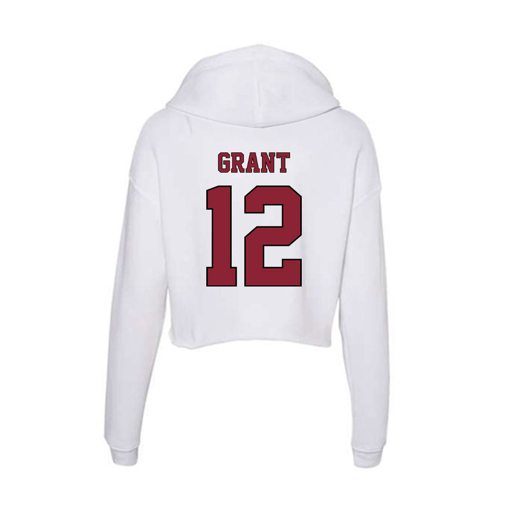 NCCU - NCAA Women's Basketball : Aaliyah Grant - Women's Crop Fleece Hoodie-1