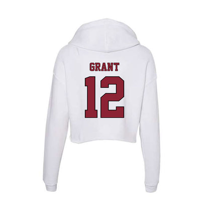 NCCU - NCAA Women's Basketball : Aaliyah Grant - Women's Crop Fleece Hoodie-1