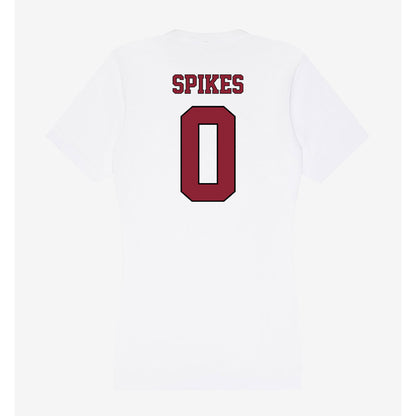 NCCU - NCAA Football : Chauncey Spikes - Women's V-Neck T-Shirt-1