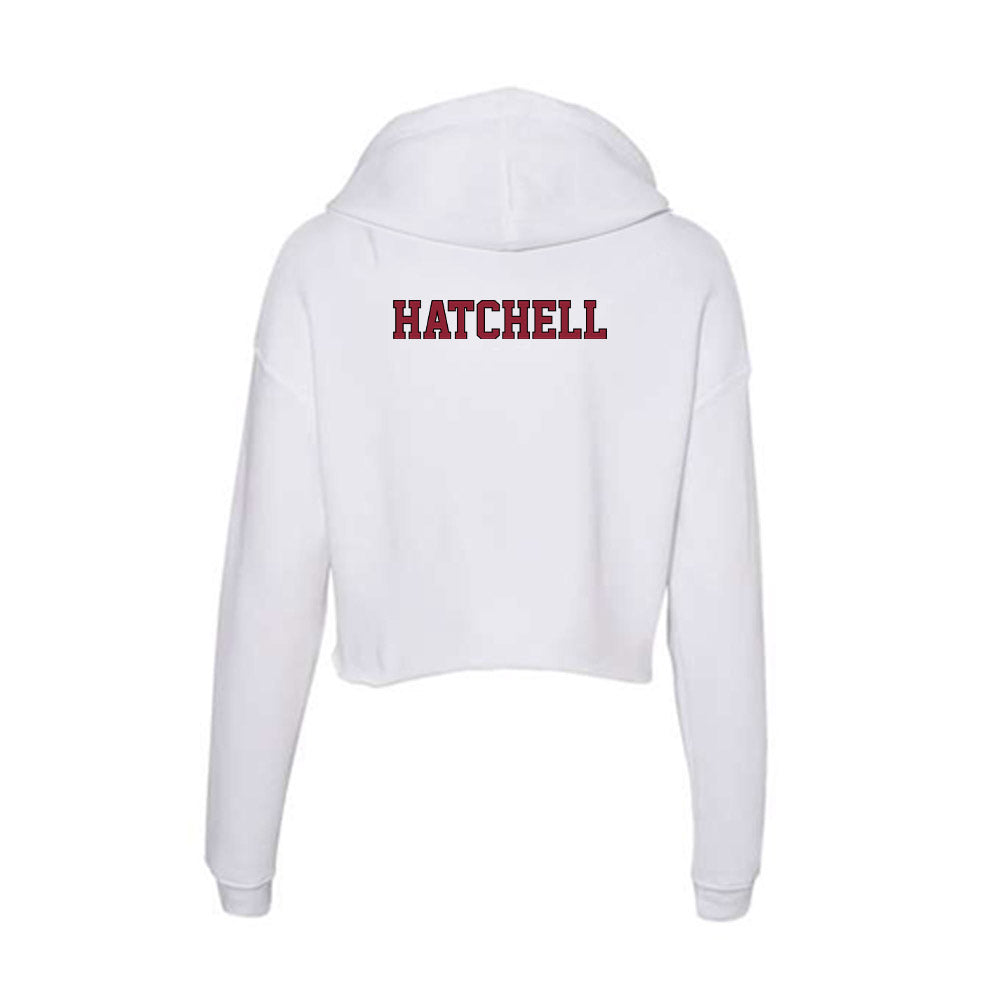 NCCU - NCAA Men's Track & Field : Savon Hatchell - Women's Crop Fleece Hoodie-1