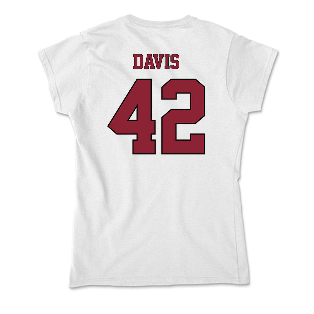 NCCU - NCAA Softball : Jaden Davis - Soft Style Women’s T-Shirt-1