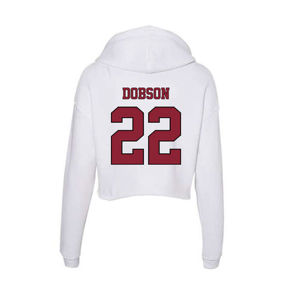 NCCU - NCAA Football : Zion Dobson - Women's Crop Fleece Hoodie-1