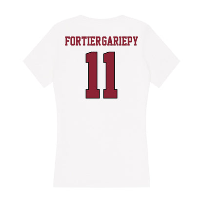 NCCU - NCAA Men's Tennis : Leo Fortier-Gariepy - Women's V-Neck T-Shirt-1