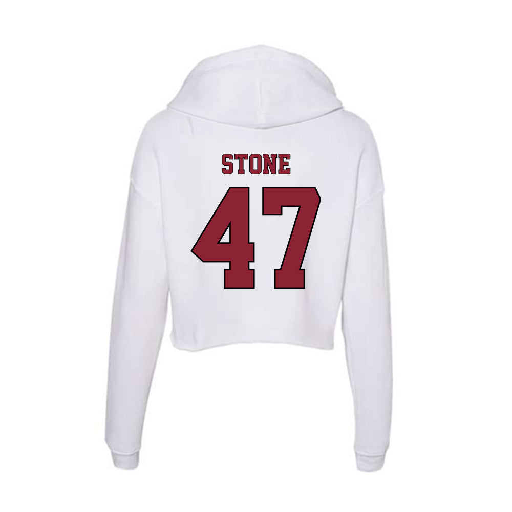 NCCU - NCAA Football : Mykah Stone - Women's Crop Fleece Hoodie-1