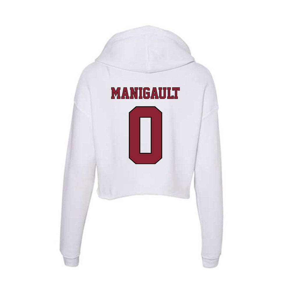 NCCU - NCAA Women's Cross Country : Tracey Manigault - Women's Crop Fleece Hoodie-1