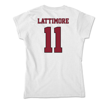 NCCU - NCAA Men's Basketball : Gage Lattimore - Soft Style Women’s T-Shirt-1