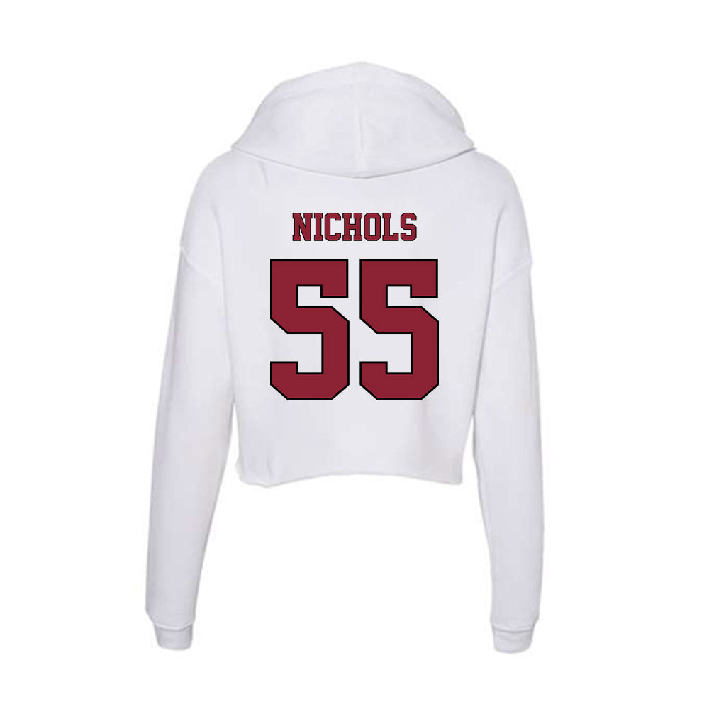 NCCU - NCAA Softball : Takia Nichols - Women's Crop Fleece Hoodie-1