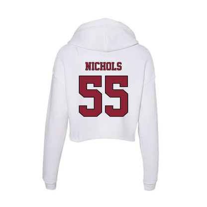 NCCU - NCAA Softball : Takia Nichols - Women's Crop Fleece Hoodie-1
