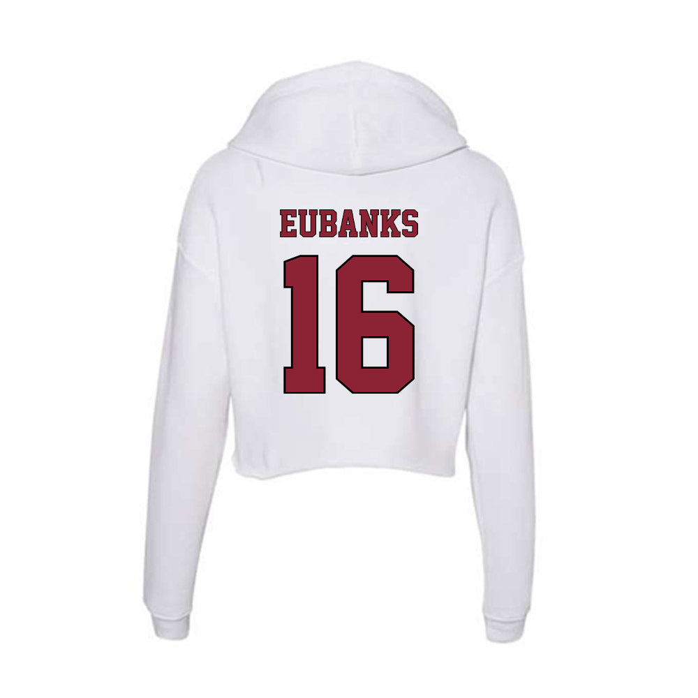 NCCU - NCAA Softball : Ashanti Eubanks - Women's Crop Fleece Hoodie-1