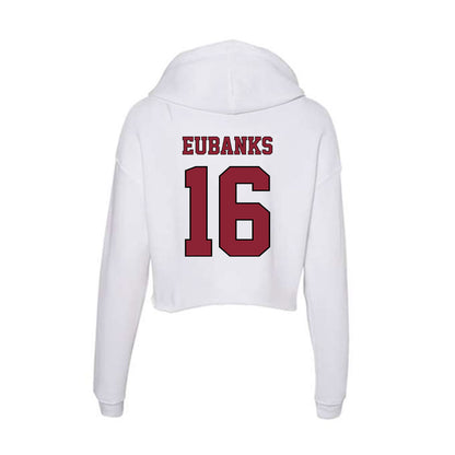 NCCU - NCAA Softball : Ashanti Eubanks - Women's Crop Fleece Hoodie-1