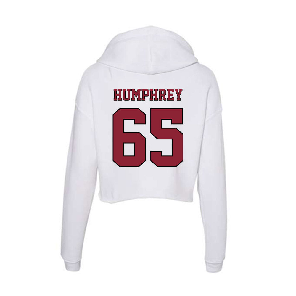 NCCU - NCAA Football : Stevie Humphrey - Women's Crop Fleece Hoodie-1