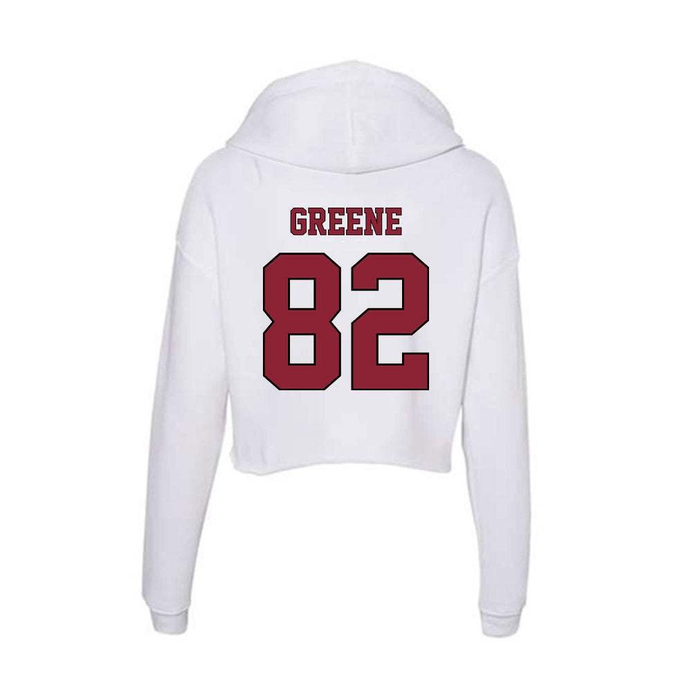 NCCU - NCAA Football : Sterling Greene - Women's Crop Fleece Hoodie-1