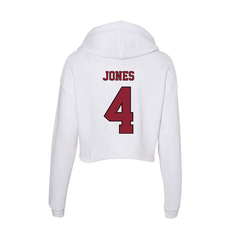 NCCU - NCAA Softball : Ivory Jones - Women's Crop Fleece Hoodie-1