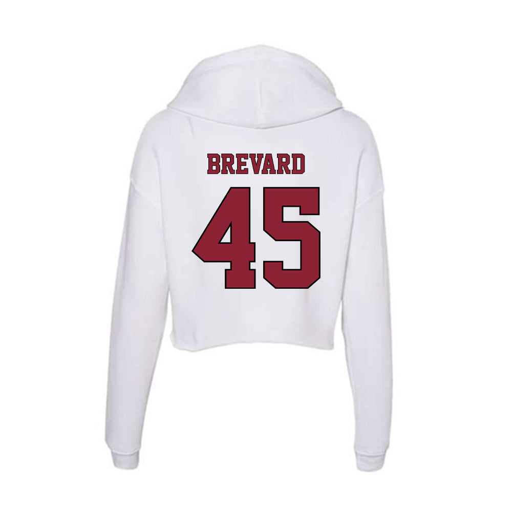 NCCU - NCAA Football : Jaki Brevard - Women's Crop Fleece Hoodie-1