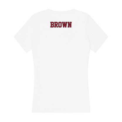 NCCU - NCAA Men's Golf : Jalen Brown - Women's V-Neck T-Shirt-1