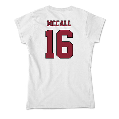 NCCU - NCAA Football : Makai McCall - Soft Style Women’s T-Shirt-1