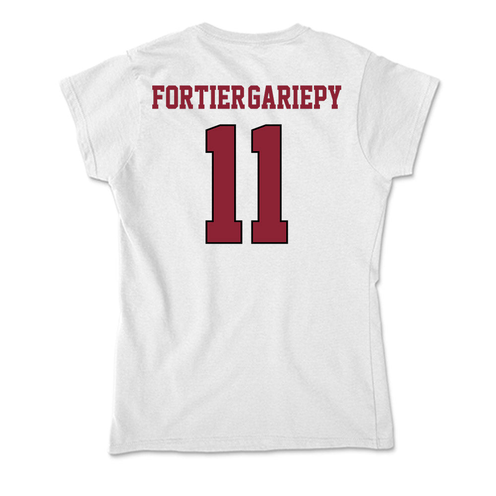 NCCU - NCAA Men's Tennis : Leo Fortier-Gariepy - Soft Style Women’s T-Shirt-1