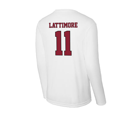 NCCU - NCAA Men's Basketball : Gage Lattimore - Activewear Long Sleeve T-Shirt-1