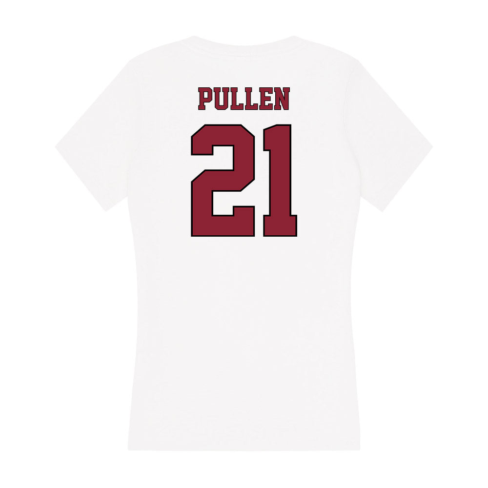 NCCU - NCAA Football : Joshua Pullen - Women's V-Neck T-Shirt-1
