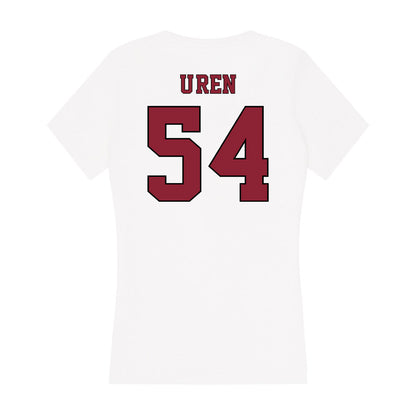 NCCU - NCAA Football : Max U'Ren - Women's V-Neck T-Shirt-1