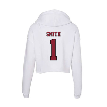 NCCU - NCAA Men's Cross Country : Octavious Smith - Women's Crop Fleece Hoodie-1