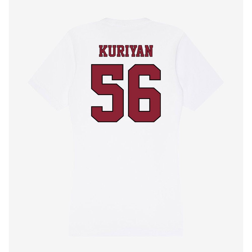NCCU - NCAA Football : Jonathan Kuriyan - Women's V-Neck T-Shirt-1
