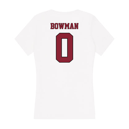 NCCU - NCAA Men's Cross Country : Isaiah Bowman - Women's V-Neck T-Shirt-1