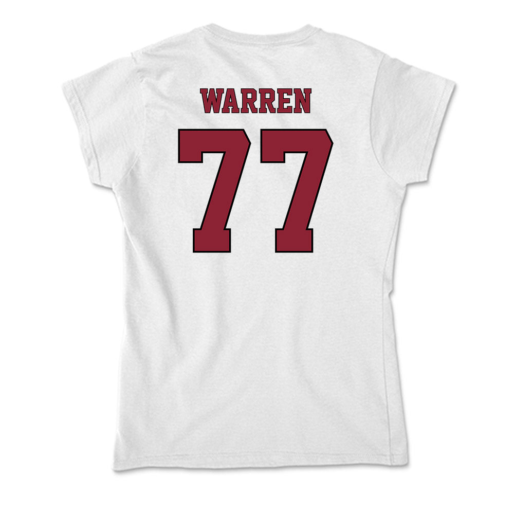 NCCU - NCAA Football : Seven Warren - Soft Style Women’s T-Shirt-1