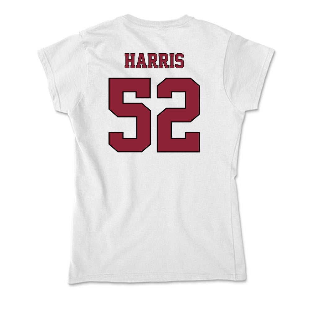 NCCU - NCAA Men's Basketball : Jadarius Harris - Soft Style Women’s T-Shirt-1