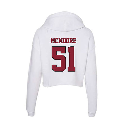 NCCU - NCAA Football : Alexavier McMoore - Women's Crop Fleece Hoodie-1