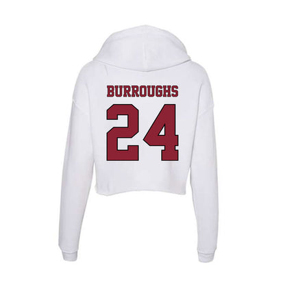 NCCU - NCAA Softball : Christiane Burroughs - Women's Crop Fleece Hoodie-1