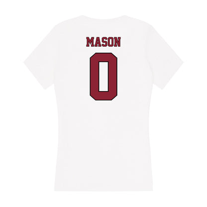 NCCU - NCAA Women's Volleyball : Jenelle Mason - Women's V-Neck T-Shirt-1