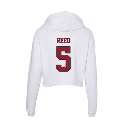 NCCU - NCAA Softball : Lana Reed - Women's Crop Fleece Hoodie-1