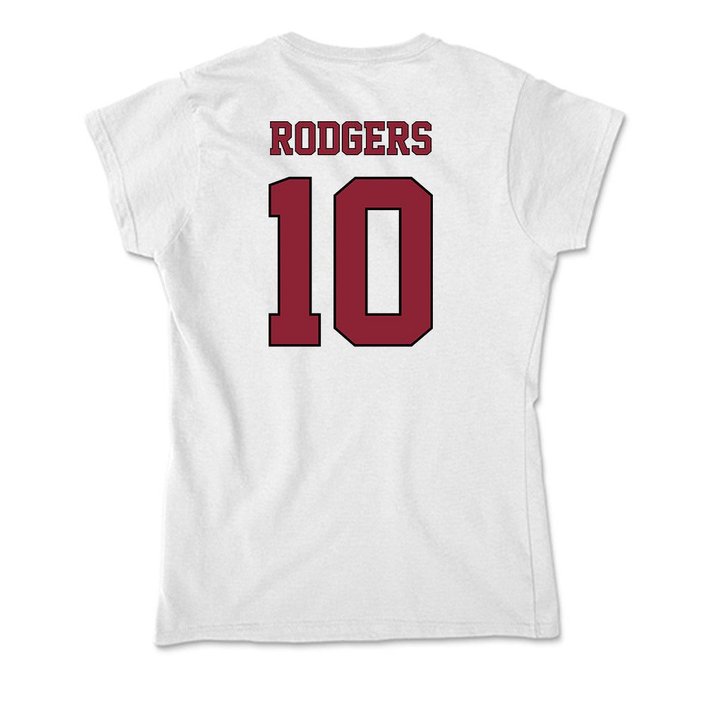 NCCU - NCAA Softball : Nyla Rodgers - Soft Style Women’s T-Shirt-1