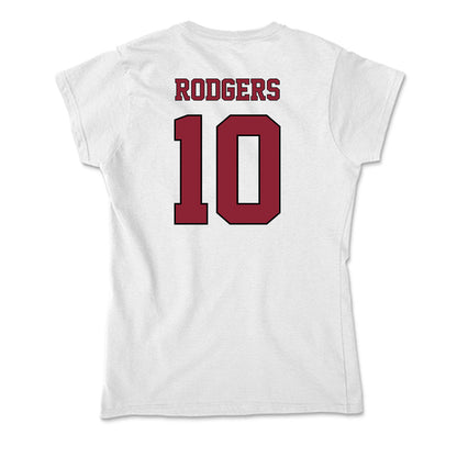 NCCU - NCAA Softball : Nyla Rodgers - Soft Style Women’s T-Shirt-1