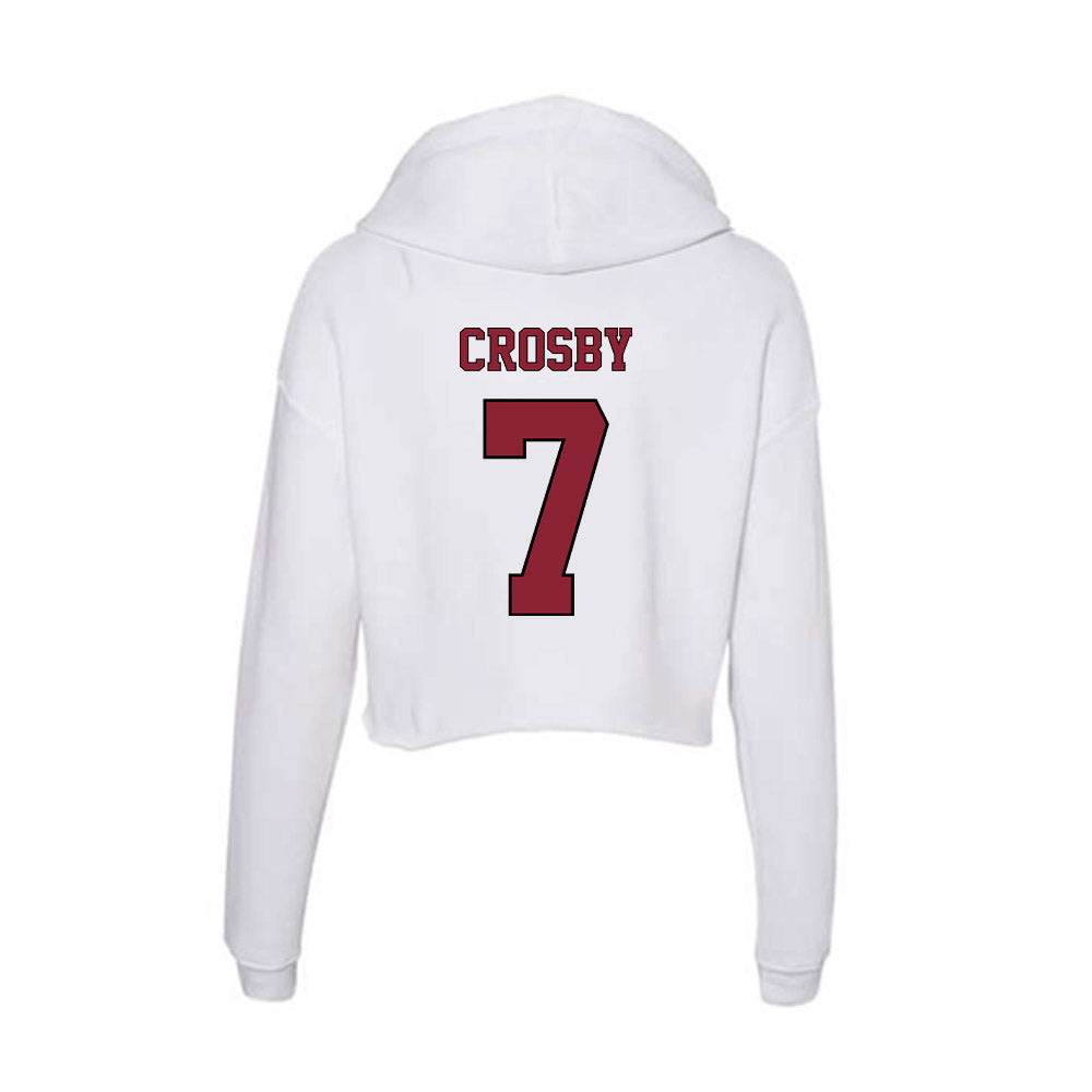 NCCU - NCAA Football : Chanston Crosby - Women's Crop Fleece Hoodie-1