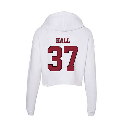 NCCU - NCAA Football : Daunte Hall - Women's Crop Fleece Hoodie-1