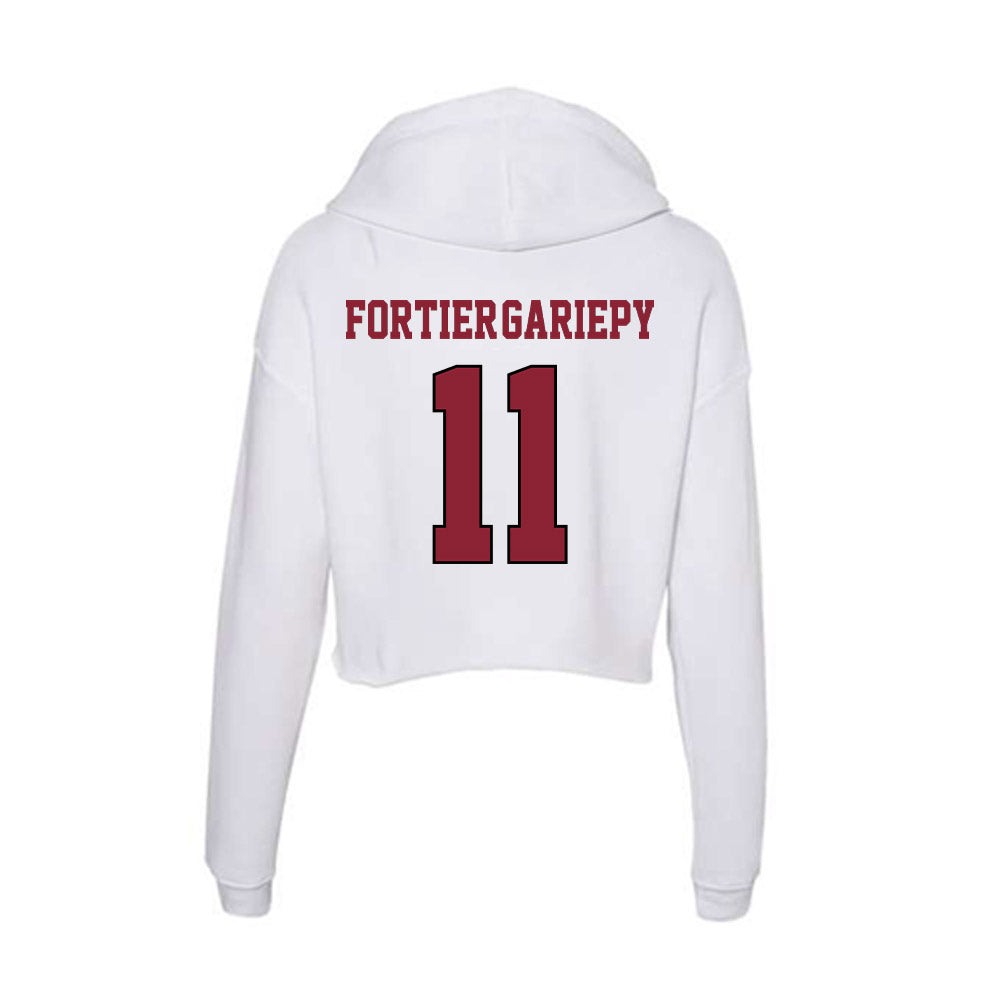 NCCU - NCAA Men's Tennis : Leo Fortier-Gariepy - Women's Crop Fleece Hoodie-1