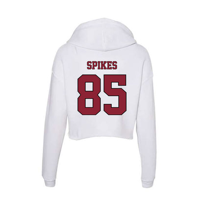 NCCU - NCAA Football : Chauncey Spikes - Women's Crop Fleece Hoodie-1