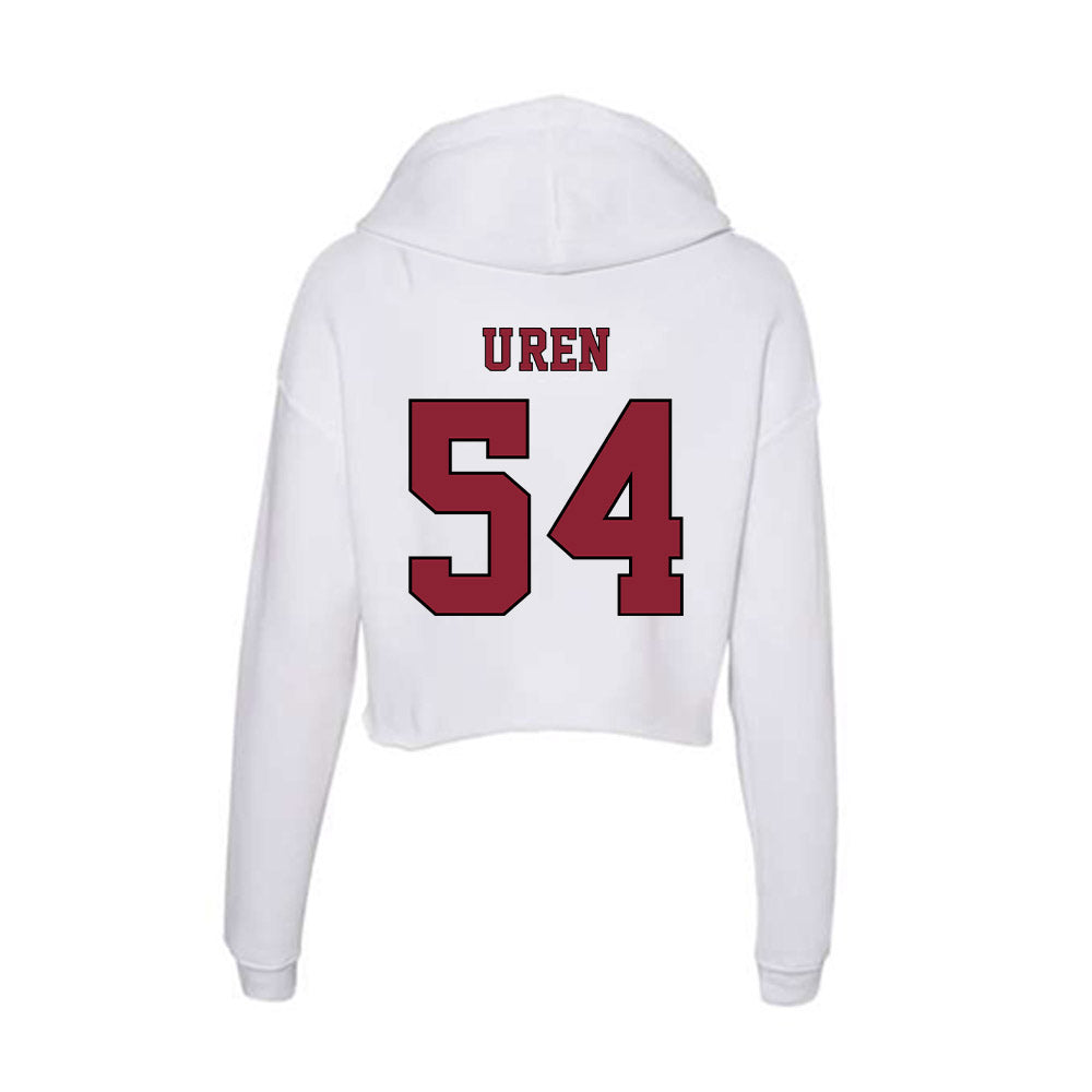 NCCU - NCAA Football : Max U'Ren - Women's Crop Fleece Hoodie-1