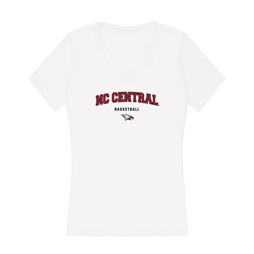 NCCU - NCAA Men's Basketball : Gage Lattimore - Women's V-Neck T-Shirt-0