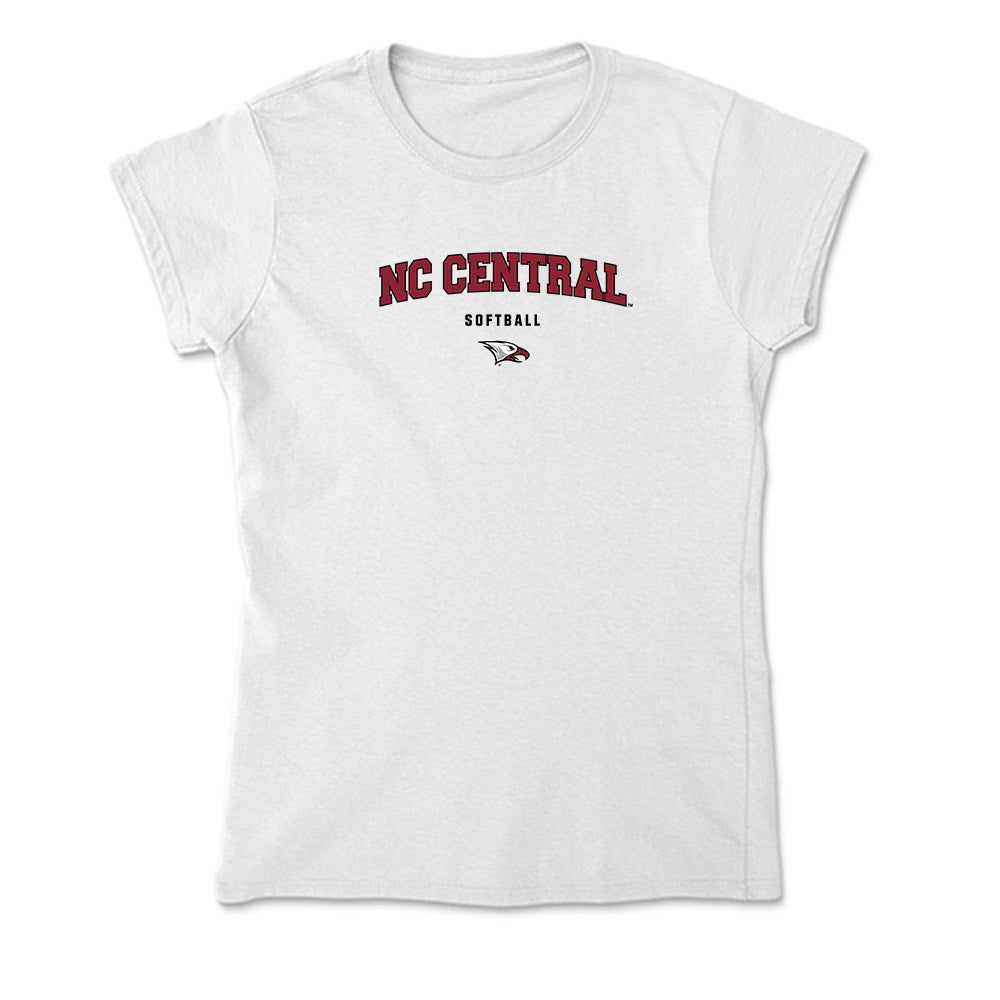 NCCU - NCAA Softball : Kia Borum - Soft Style Women’s T-Shirt-0