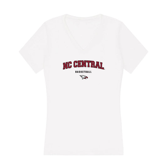 NCCU - NCAA Women's Basketball : Tierney Coleman - Women's V-Neck T-Shirt-0