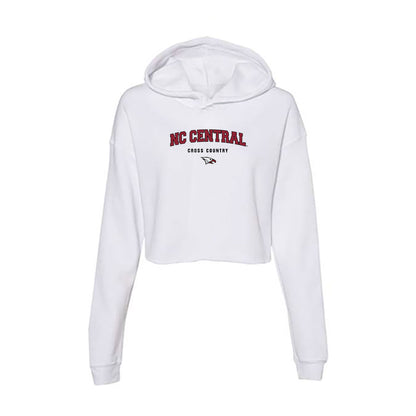 NCCU - NCAA Men's Cross Country : Octavious Smith - Women's Crop Fleece Hoodie-0