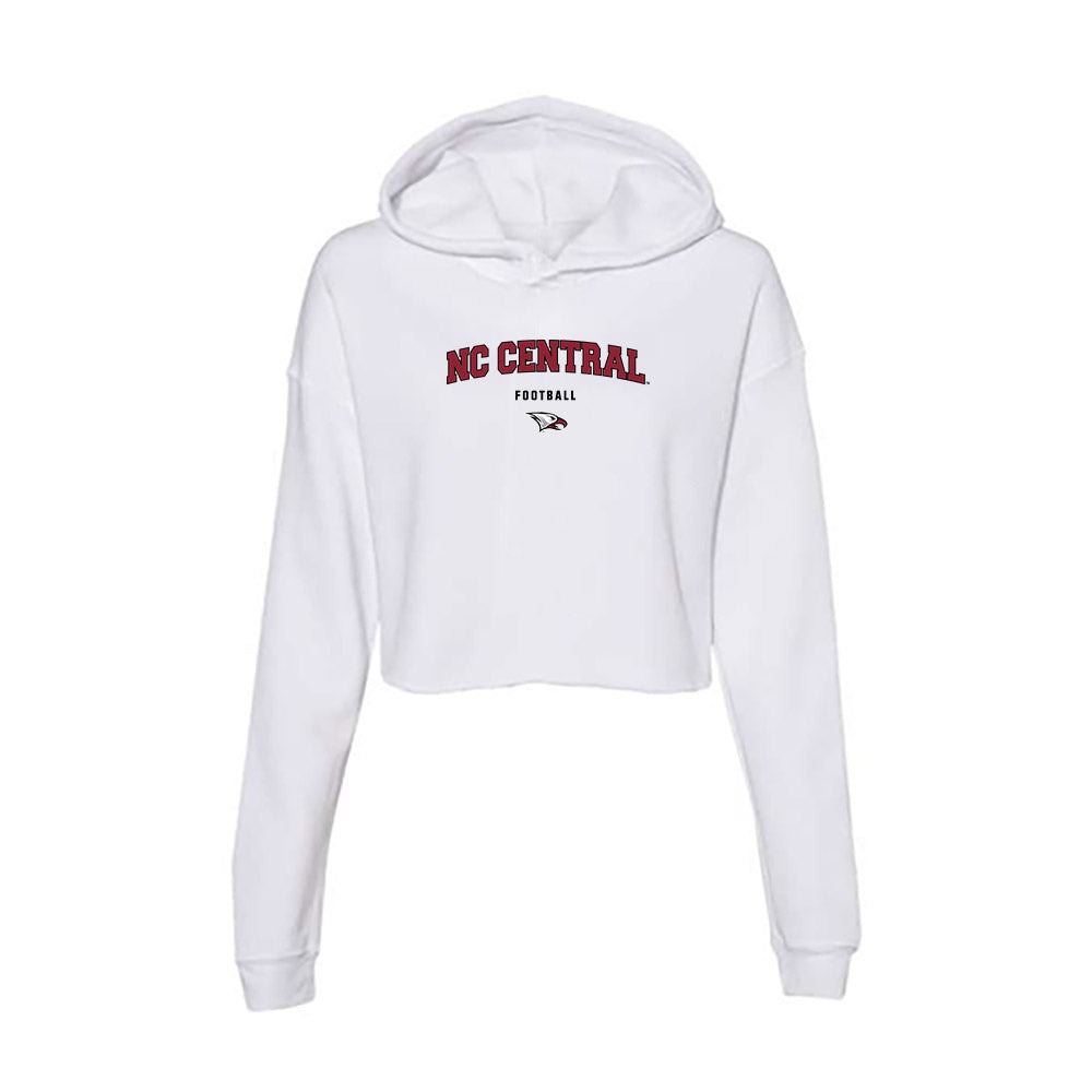 NCCU - NCAA Football : Joshua Pullen - Women's Crop Fleece Hoodie-0