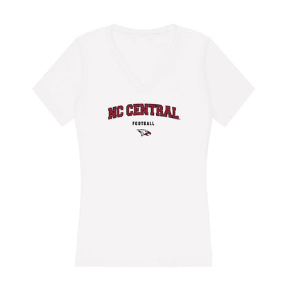 NCCU - NCAA Football : Malcolm Reed - Women's V-Neck T-Shirt-0