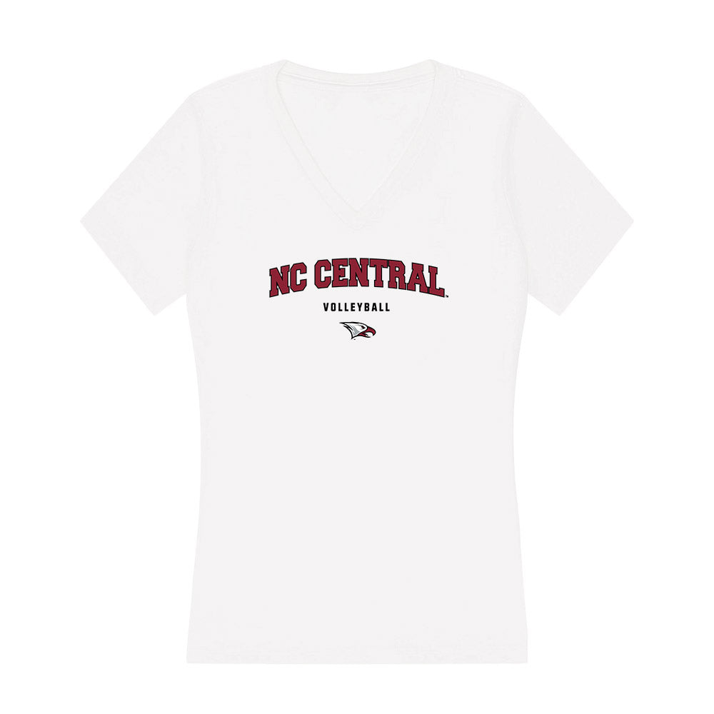 NCCU - NCAA Women's Volleyball : Hailey Gibbons - Women's V-Neck T-Shirt-0
