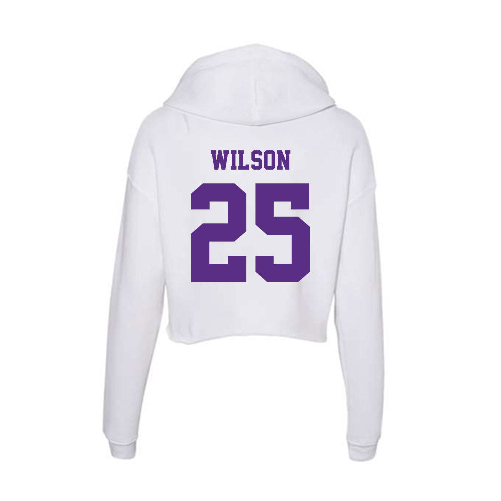 Furman - NCAA Football : Caden Wilson - Women's Crop Fleece Hoodie-1