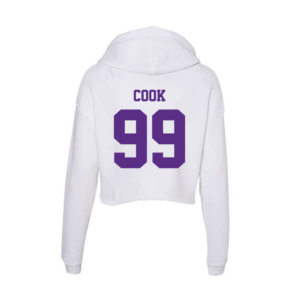 Furman - NCAA Football : Sirod Cook - Women's Crop Fleece Hoodie-1