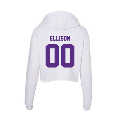Furman - NCAA Football : Caleb Ellison - Women's Crop Fleece Hoodie-1